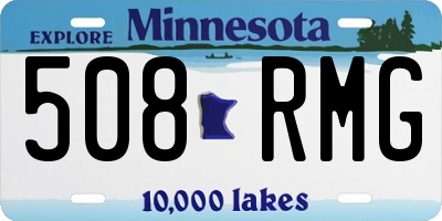 MN license plate 508RMG