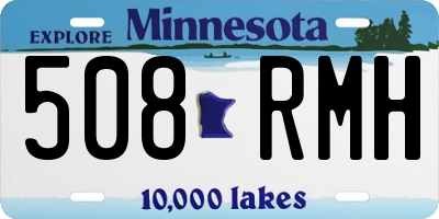 MN license plate 508RMH