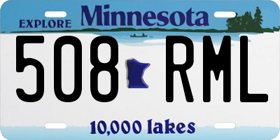 MN license plate 508RML