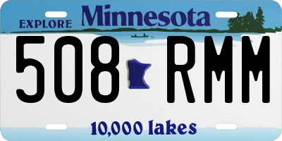 MN license plate 508RMM