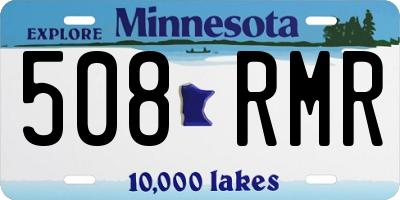 MN license plate 508RMR