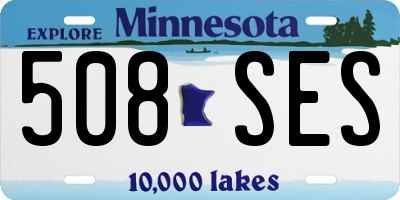 MN license plate 508SES
