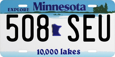 MN license plate 508SEU