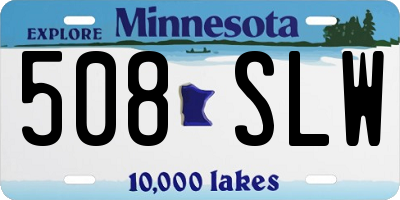 MN license plate 508SLW