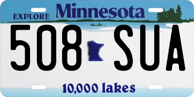 MN license plate 508SUA
