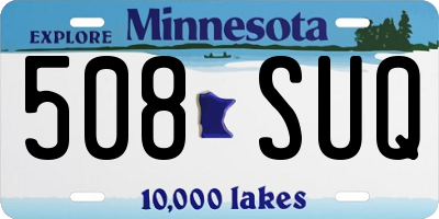 MN license plate 508SUQ