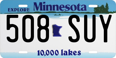MN license plate 508SUY