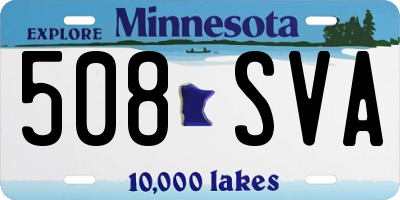 MN license plate 508SVA