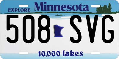 MN license plate 508SVG