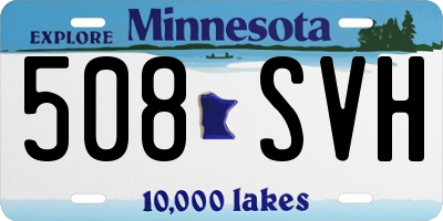 MN license plate 508SVH