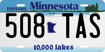 MN license plate 508TAS
