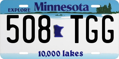 MN license plate 508TGG