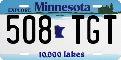 MN license plate 508TGT