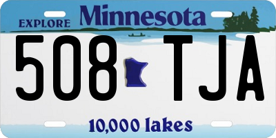 MN license plate 508TJA