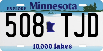 MN license plate 508TJD