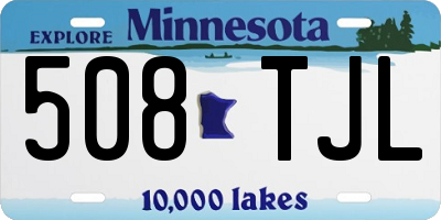 MN license plate 508TJL