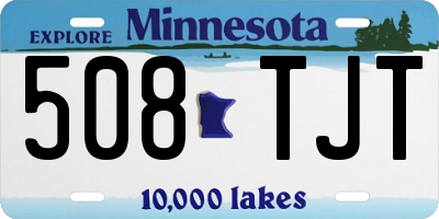 MN license plate 508TJT