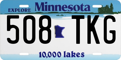 MN license plate 508TKG
