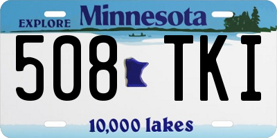 MN license plate 508TKI