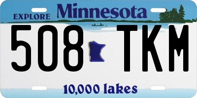 MN license plate 508TKM