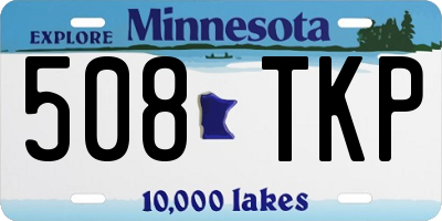 MN license plate 508TKP