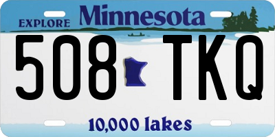 MN license plate 508TKQ