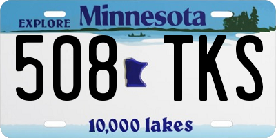 MN license plate 508TKS