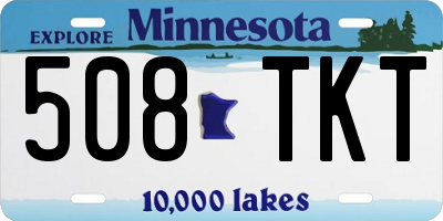MN license plate 508TKT