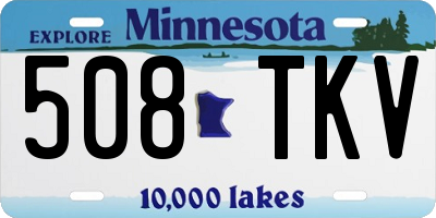 MN license plate 508TKV