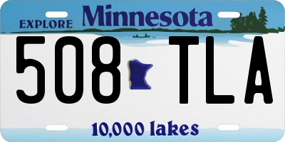 MN license plate 508TLA