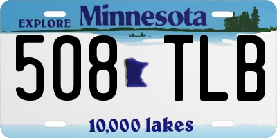 MN license plate 508TLB