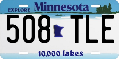 MN license plate 508TLE