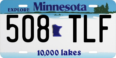 MN license plate 508TLF