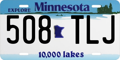 MN license plate 508TLJ