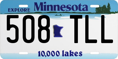 MN license plate 508TLL