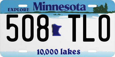 MN license plate 508TLO