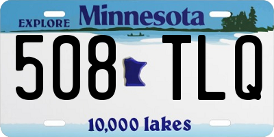 MN license plate 508TLQ
