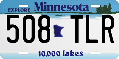 MN license plate 508TLR