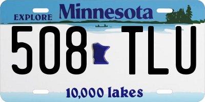 MN license plate 508TLU
