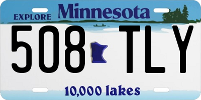 MN license plate 508TLY