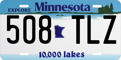 MN license plate 508TLZ