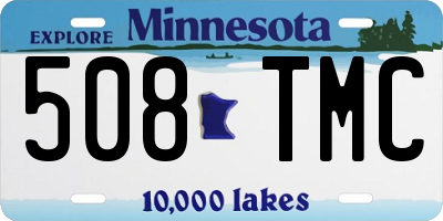 MN license plate 508TMC