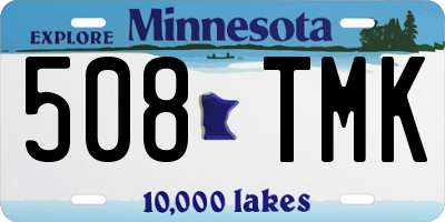 MN license plate 508TMK