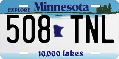 MN license plate 508TNL