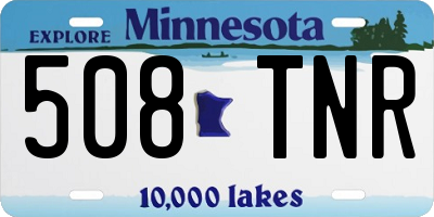 MN license plate 508TNR
