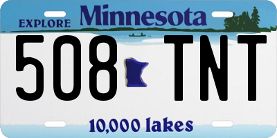 MN license plate 508TNT