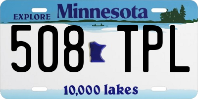 MN license plate 508TPL