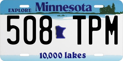 MN license plate 508TPM