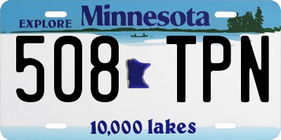 MN license plate 508TPN