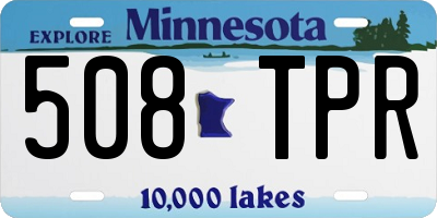 MN license plate 508TPR